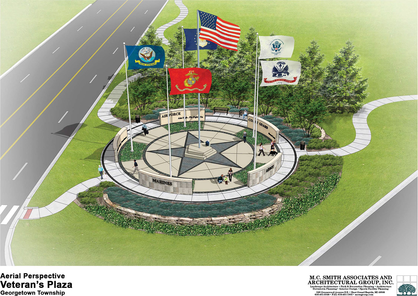 VETERAN'S PLAZA, GEORGETOWN TOWNSHIP, MICHIGAN